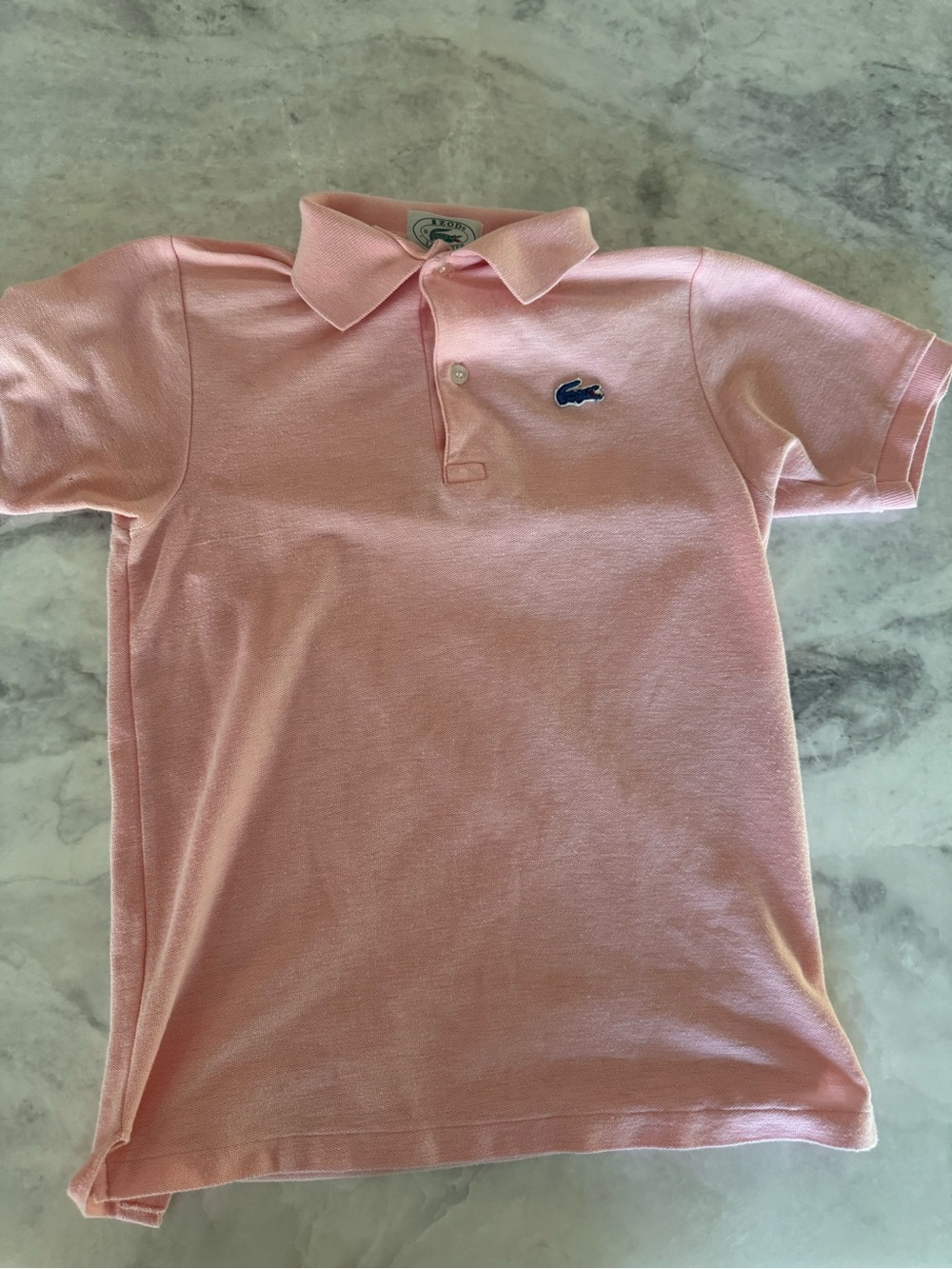 Lacoste Kids Light Pink Polo with Crocodile Logo